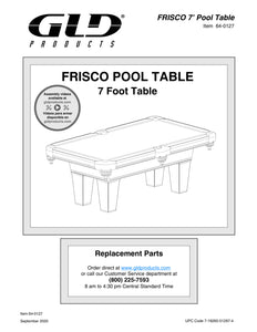 Fat Cat Frisco 7.5' Billiard Table with Play Package