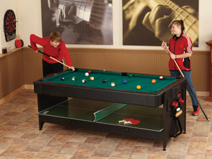 Fat Cat Original 2-in-1 7' Pockey Multi-Game Table