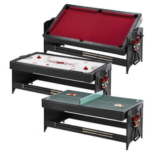 Load image into Gallery viewer, Fat Cat Original 3-in-1 7&#39; Pockey Multi-Game Table Red