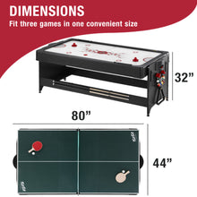 Load image into Gallery viewer, Fat Cat Original 3-in-1 7&#39; Pockey Multi-Game Table Red