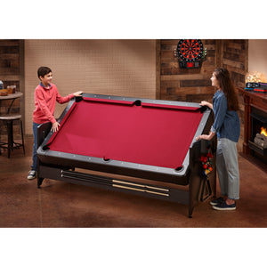 Fat Cat Original 3-in-1 7' Pockey Multi-Game Table Red